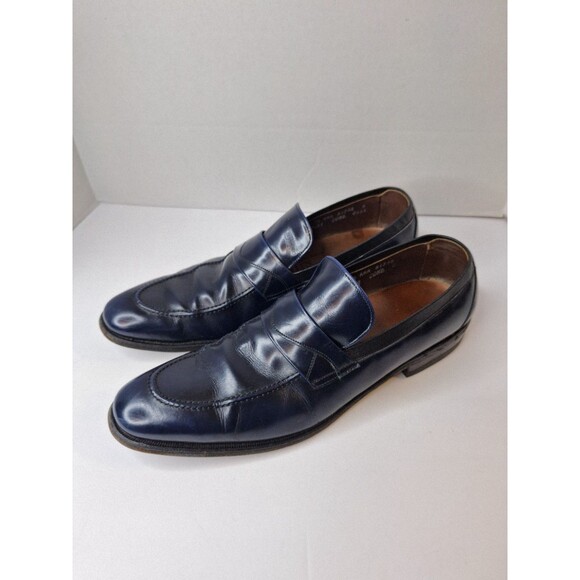 ALLEN EDMONDS Blue Navy Sutton‎ Oxfords Men\'s Sz 11.5 AAA Preppy Career Business main image 6